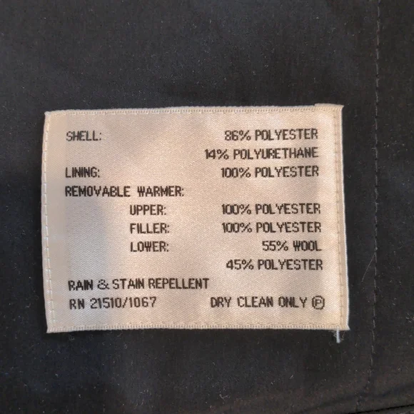 Kenneth Cole New York Black raincoat size small - Picture 8 of 14